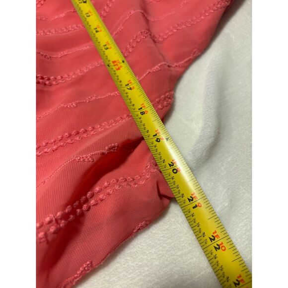 Apt 9 Coral Layered Tank Top Embroidered Boho Blouse Lightweight XL Summer - Picture 6 of 7